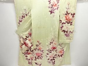 アンティーク　花模様振袖